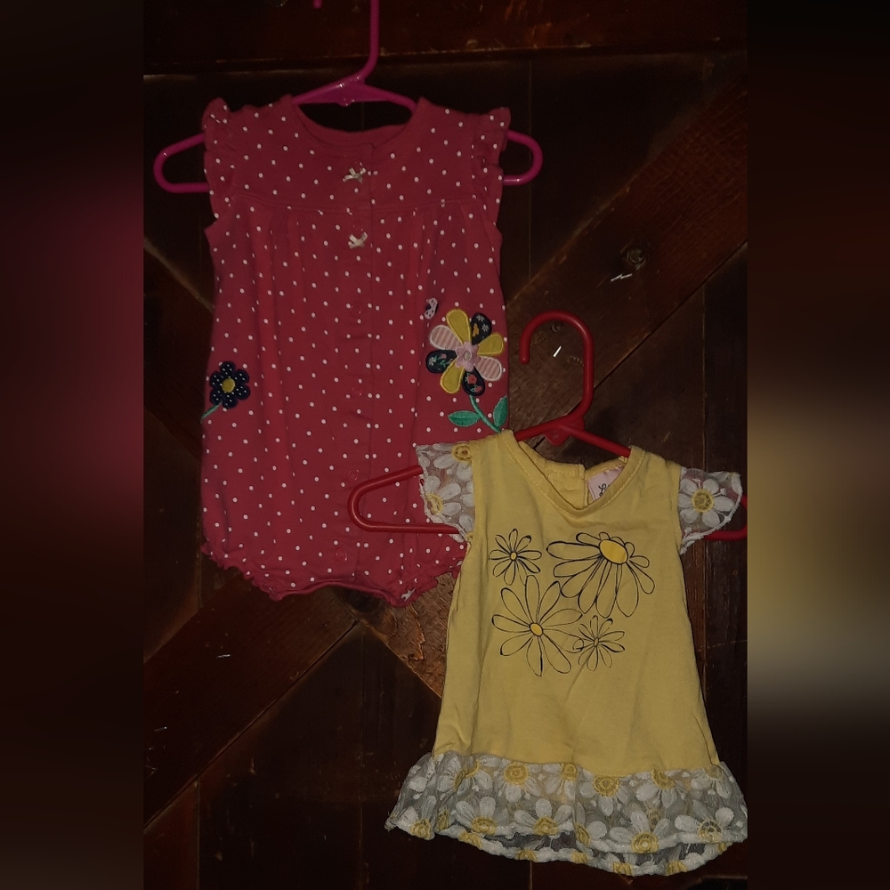 Floral little Lass & Carter's bundle Set